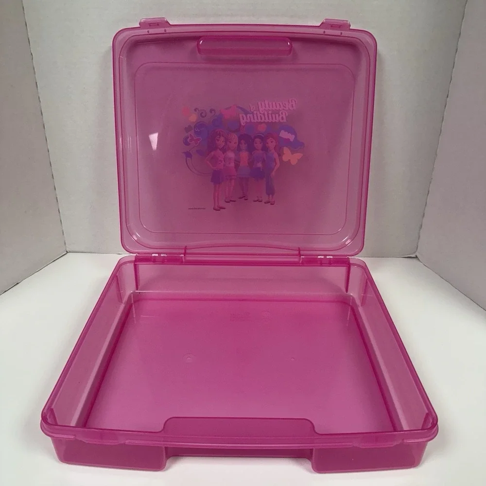 LEGO Storage Case‎ LEGO FRIENDS Beauty of Building Large Pink Clean Lightly Used